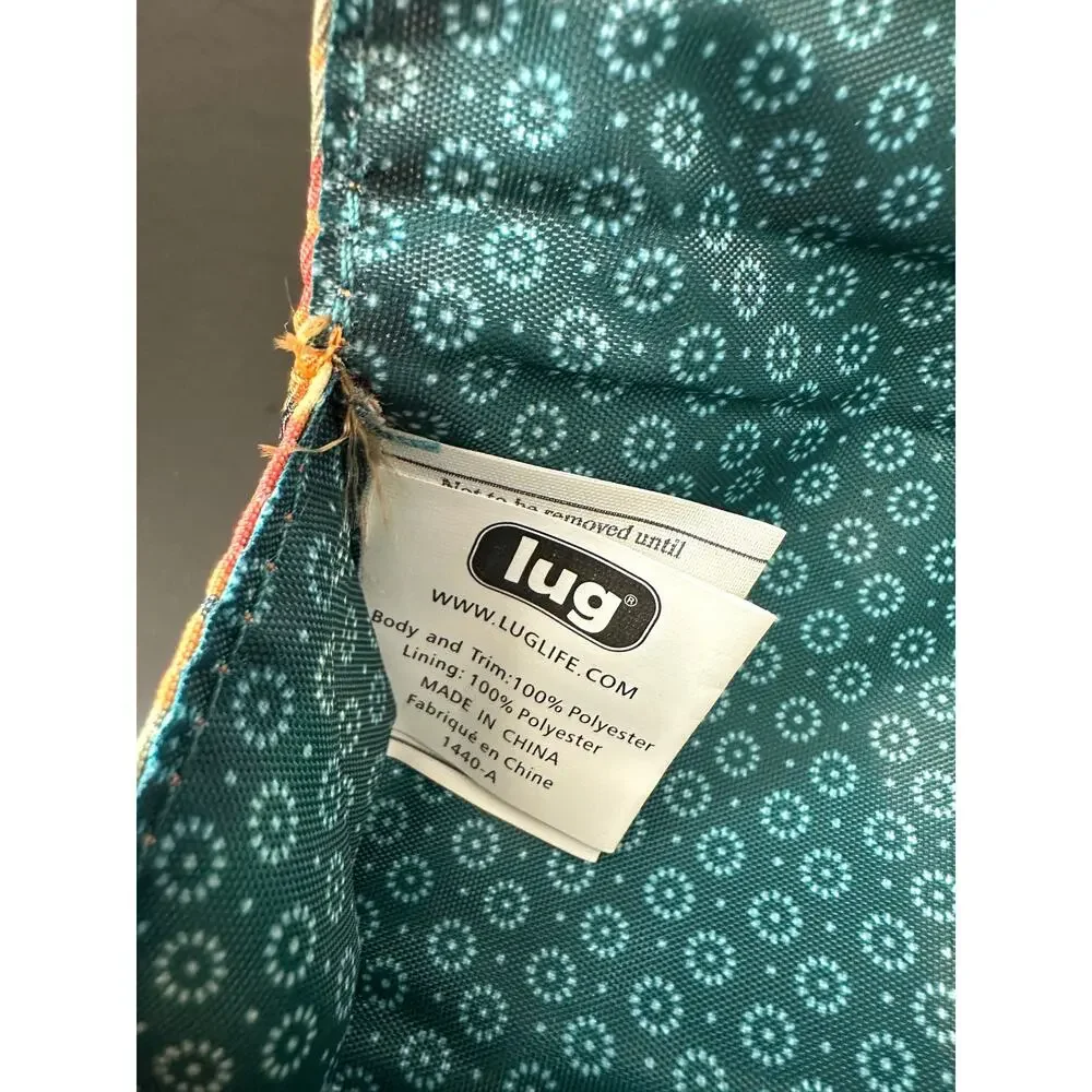 LUG Floral Pill Organizer Travel Medicine Case Fold Over Zip Pouch